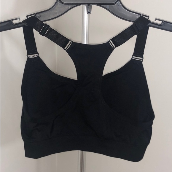 New Women's Puma Black Racerback Sports Bra - Picture 4 of 13